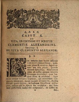 Dissertatio De Clemente Alexandrino Eivsqve Erroribvs