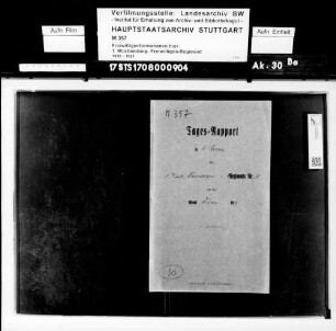 Tages-Rapport der 6. Kompanie, Juni 1919