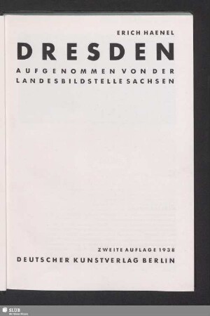 Dresden : aufgenommen von der Landesbildstelle Sachsen
