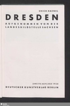 Dresden : aufgenommen von der Landesbildstelle Sachsen