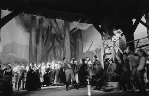 Szenenbilder aus der Oper "Jenufa" von Leos Janácek an der Deutschen Staatsoper Berlin, mit Christel Goltz und Erich Witte in den Hauptrollen