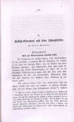 II. Hessisch-Oldendorf und seine Schlachtfelder.