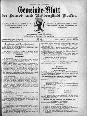 1901,6: No. 6, 10. Februar 1901