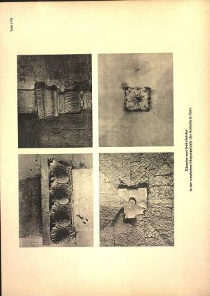 Tafel LVII Kämpfer und Schlußsteine in der westlichen Eingangshalle des Kastells in Bari.