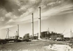 Lübbenau, Großkraftwerk im Bau