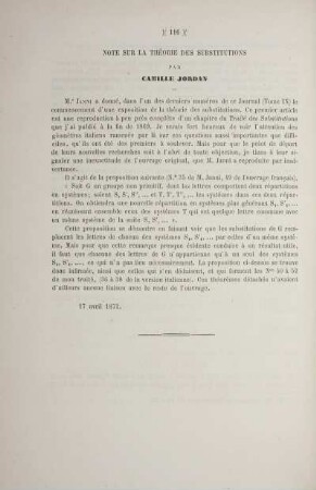 Note sur la théorie des substitutions.