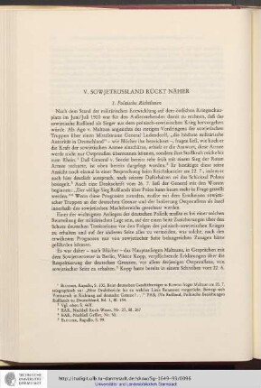 V. Sowjetrußland rückt näher