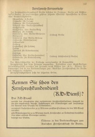 Fernsprech-Fernverkehr