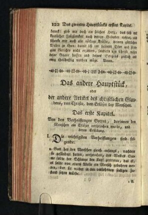 Das andere Hauptstueck oder der andere Artikel des christlichen Glaubens von Christo, dem Erloeser der Menschen