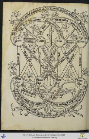 Arbor cognationis spiritualis.