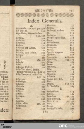 Index Generalis