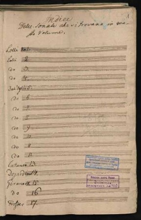 [Sammelhandschrift] 23 Sonaten; vl, b
