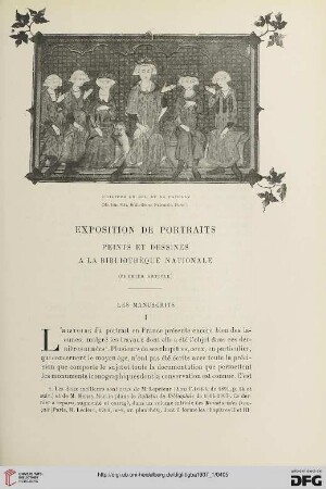 3. Pér. 37.1907: Exposition de portraits peints et dessins à la Bibliothèque Nationale, [1]