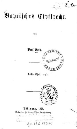 Bayrisches Civilrecht, 3