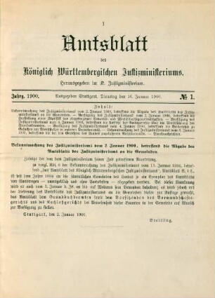 No. 1-16 = 16. Januar-31. Dezember