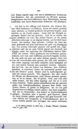 Dises capitel sagt von herrn Adelberten freiherren von Zimbern … dessgleichen von herrn Eberwin, hern Hartwigen, herren Luitfriden und herrn Hainrichen friherren von Zimbern.