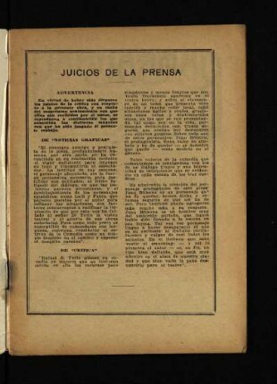 Juicios de la prensa