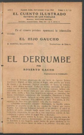 El derrumbe por Roberto Gache : Ilustraciones de Hohmann