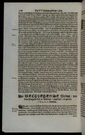 Die Sechzehende Predigt. - Die Achtzehende Predigt.