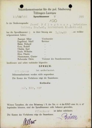 Pfleghaar, Josef