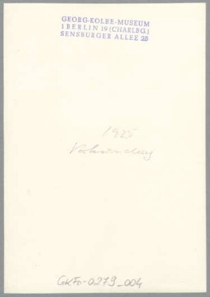 Verkündung, 1925, Bronze