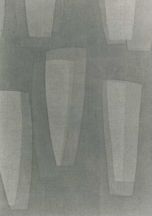 Stoffhanddruck Rapportloser Vielfarbendruck Serie A von Hildegard Weiss