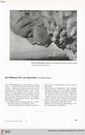 49: Der Bildhauer Fritz von Graevenitz