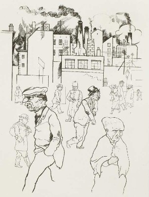 Lithographie aus dem Zyklus "Im Schatten"