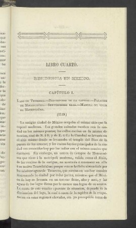 Libro Cuarto. Residencia en Mexico