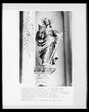 Hochaltar, rechte Seitenfigur: Der heilige Paulus
