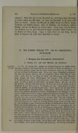 I. Ausgang des siebenzehnten Jahrhunderts