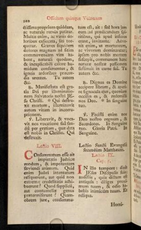 102-104, Lectio VIII