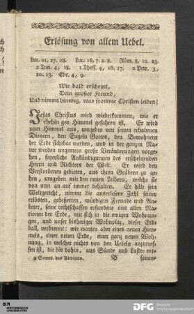 Erlösung von allem Uebel.