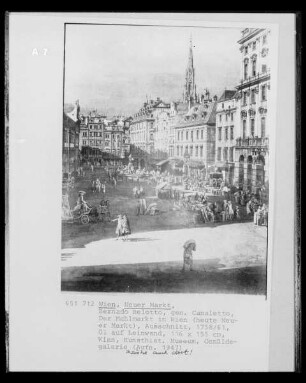 Der Mehlmarkt in Wien, heute Neuer Markt