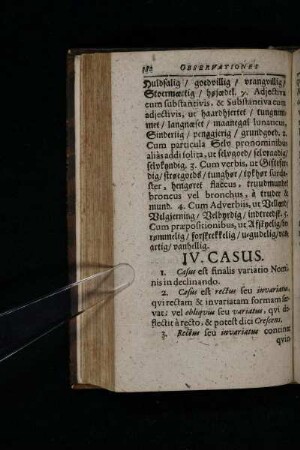 IV. Casus.