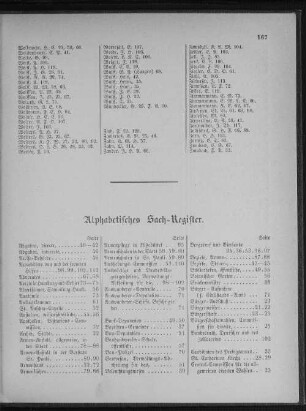 Alphabetisches Sach-Register.