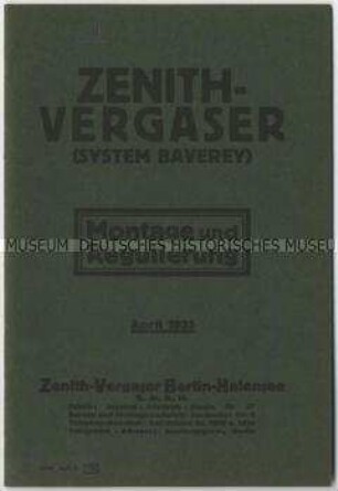 Vergaser System Baverey