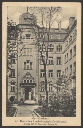 Ansichtskarte „Geschäftshaus der Deutschen Landwirtschafts-Gesellschaft“ [2/2]