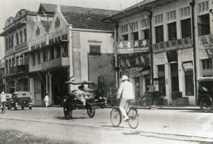Indonesien, Java. Batavia. Chinesenviertel (Glodok). Geschäftsstraße