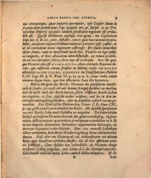 De iure vicariorum imperii, de feudis imperio apertis disponendi breviter disserit atque ad orationem auspicalem ... invitat D. Henricus Gottlieb Francke