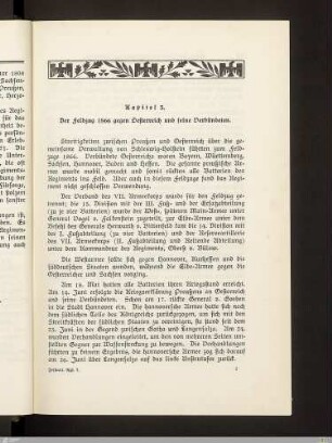 Kapitel 3. Der Feldzug 1866 gegen Österreich und seine Verbündeten