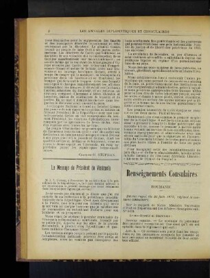 Le Message du Président du Vénézuela
