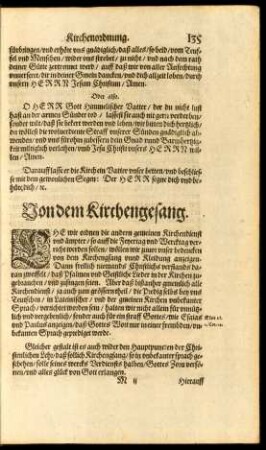 Von dem Kirchengesang.