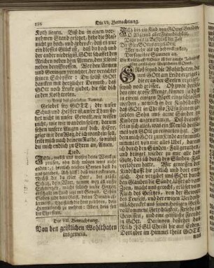 Die VII. Betrachtung. - Die VIII. Betrachtung.