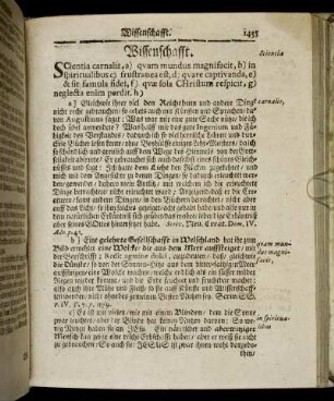 Wissenschaft. - Wuntsch.