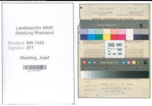 Entnazifizierung Josef Medding , geb. 15.01.1899 (Lehrer)