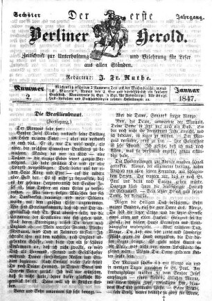 Nummer 2, Januar 1847
