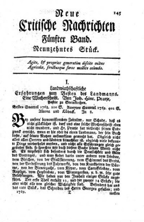 Neunzehntes Stück.
