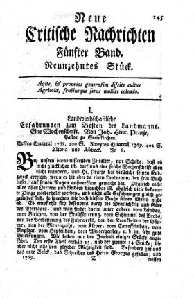 Neunzehntes Stück.