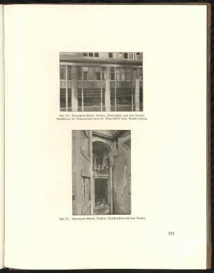 Abb. 240. Warenhaus Esders, Dresden, Betonfassade nach dem Brande. Ausführung der Betonarbeiten durch die Firma Kell & Löser, Dresden-Leipzig.